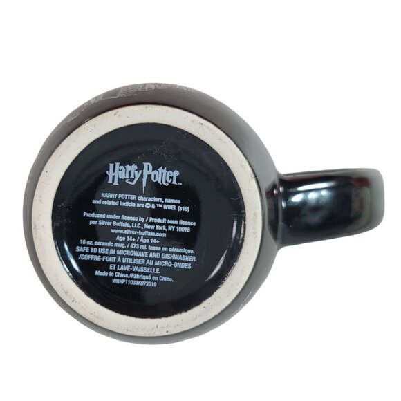Harry Potter Hogwarts Marauder's Map Mug Black 16oz Footprints Proud To Present - Picture 9 of 11